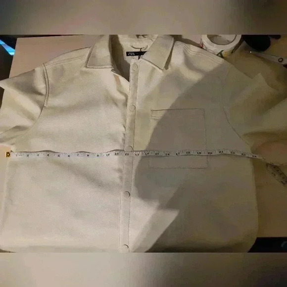 Zara jacket faux leather size large - Picture 7 of 10